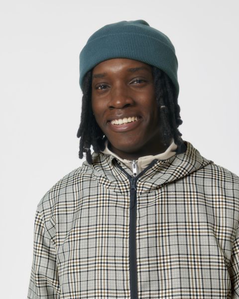 Rib Beanie Bleu océan