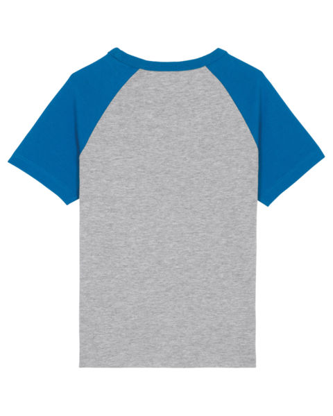 Mini Catcher Short Sleeve Heather Grey Royal Blue