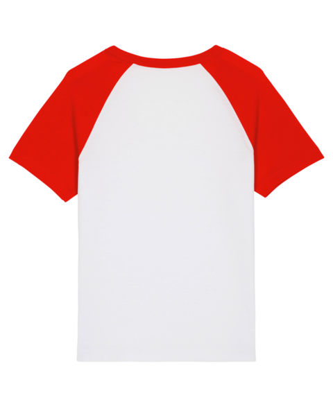 Mini Catcher Short Sleeve White Bright red