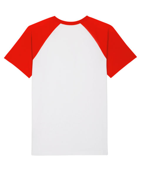 Catcher Short Sleeve White Bright red