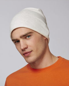 Terry beanie Cream Heather Grey 1