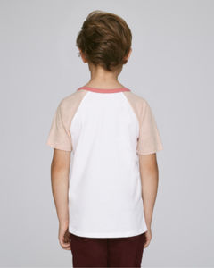 Mini Jump Short Sleeve White Cream Heather Pink Flamingo Pink 1