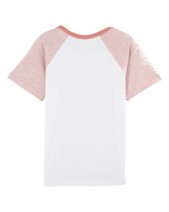 Mini Jump Short Sleeve White Cream Heather Pink Flamingo Pink 3