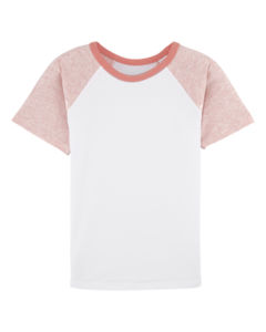 Mini Jump Short Sleeve White Cream Heather Pink Flamingo Pink 4