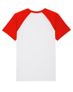 Catcher Short Sleeve White Bright red