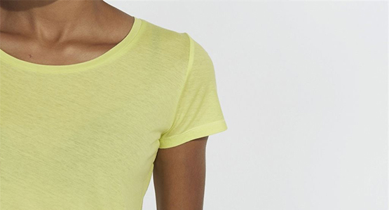 t-shirt-bio-jaune-tendance-ete